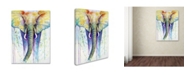 Trademark Global Michelle Faber 'Elephant Colors' Canvas Art - 24" x 18" x 2"